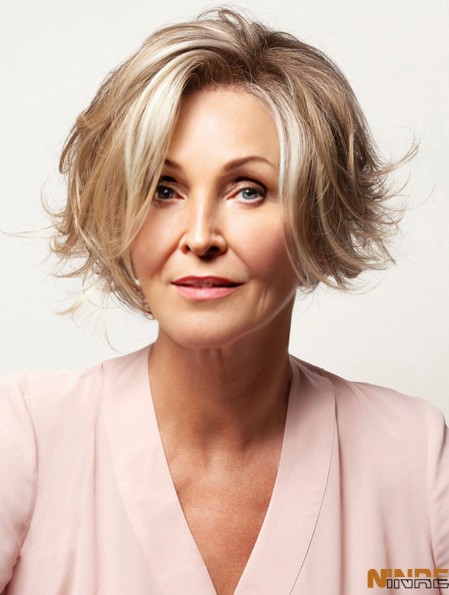 Perruque Shop Layered peeling perruques blondes synthétiques