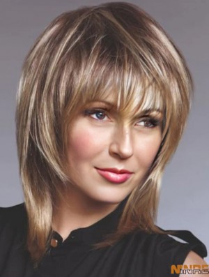 Bob style Straight synthétique 12 "sans capuchon perruque
