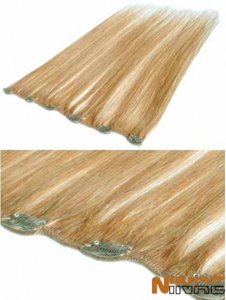 Pince à cheveux remy blonde droite appropriée dans les extensions de cheveux
