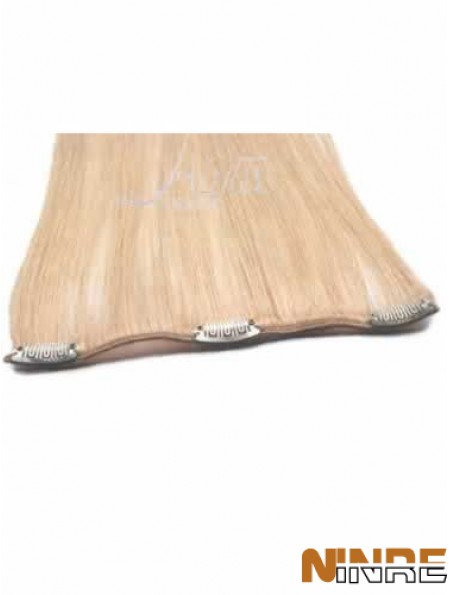 Pince à cheveux remy droite noire bon marché dans les extensions de cheveux