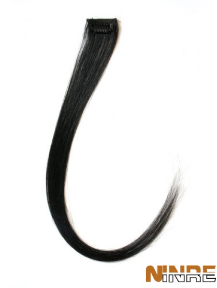 Pince à cheveux Remy droite noire exquise dans les extensions de cheveux