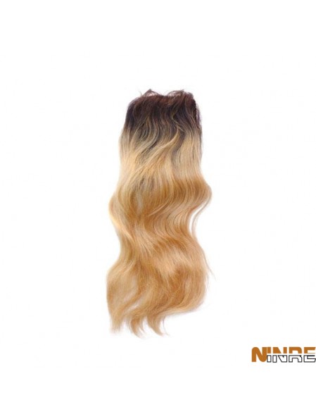 Fermetures en dentelle blonde longue et droite