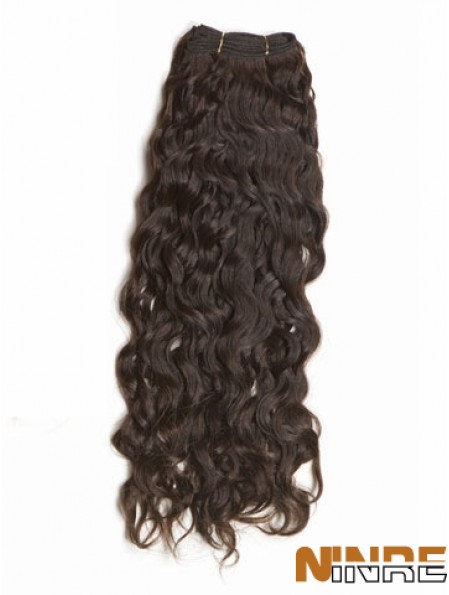 Extensions de trame de cheveux humains bruns bouclés et remy