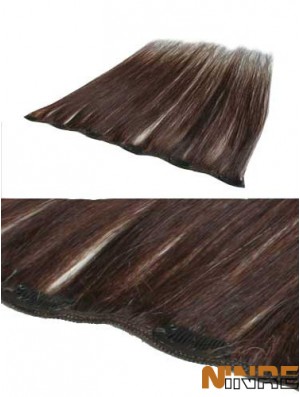 Remise Auburn Straight Remy Clip de cheveux humains dans les extensions de cheveux