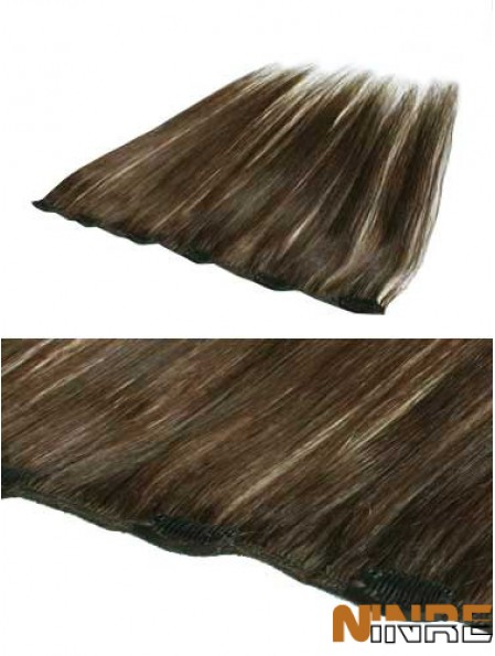 Pince à cheveux remy droite brune pratique dans les extensions de cheveux