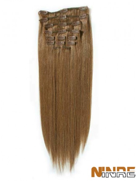 Pince à cheveux blonde remy droite à la mode dans les extensions de cheveux