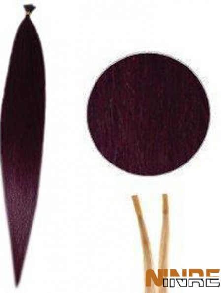 Red Straight Stick / I Tip Hair Extensions