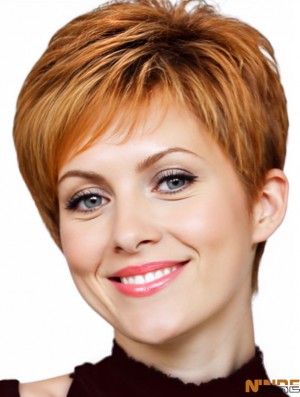 Perruques de cheveux humains avec une couleur ondulée