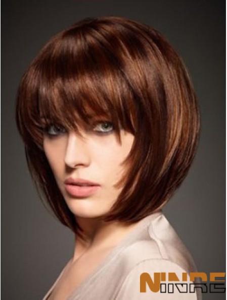 Cheveux humains Style droit Longueur de menton Bobs Cut