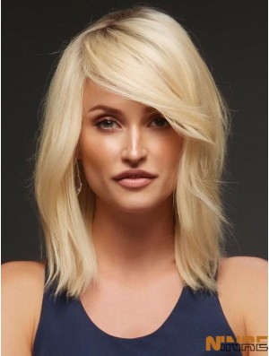 Blonde Layered Wavy 14  inchAcheter des perruques de cheveux humains