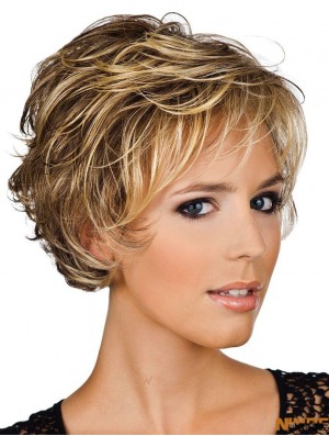 Perruques en cheveux humains courts