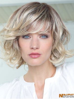 Perruques bouclées de cheveux humains mono couleur