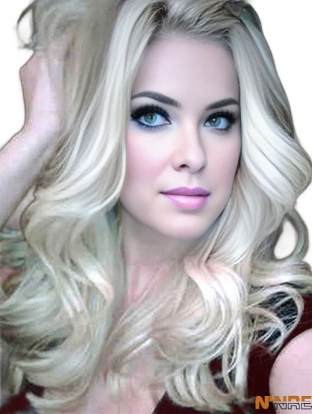  sans frange avec Remy Human Lace Front Wavy Style