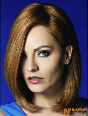 Bobs menton longueur blonde droite droite abordable petite perruques