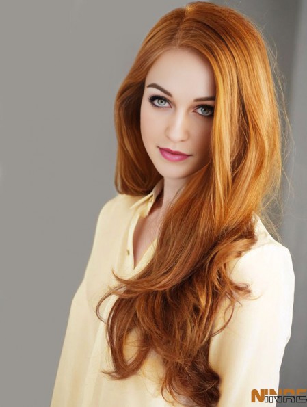 Sans colle Full Lace Cheveux humains Deborah Ann Woll Perruques Cropped Color Long Length