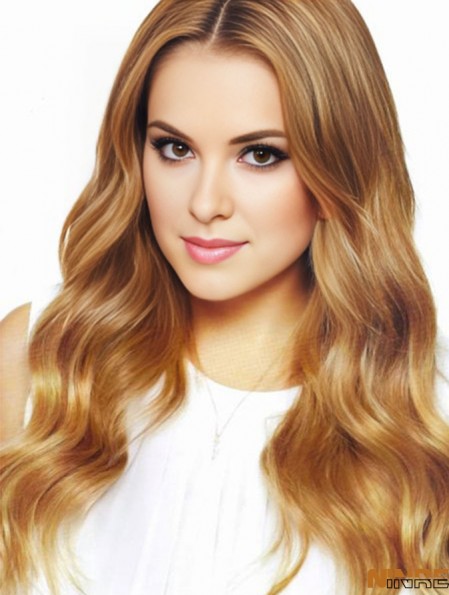 Cheveux humains pleine dentelle Jojo Fletcher perruque Style ondulé Cropped Color