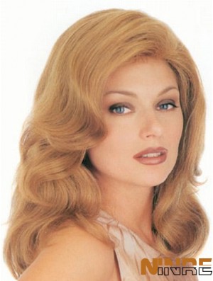 Perruques classiques longues et ondulées blondes