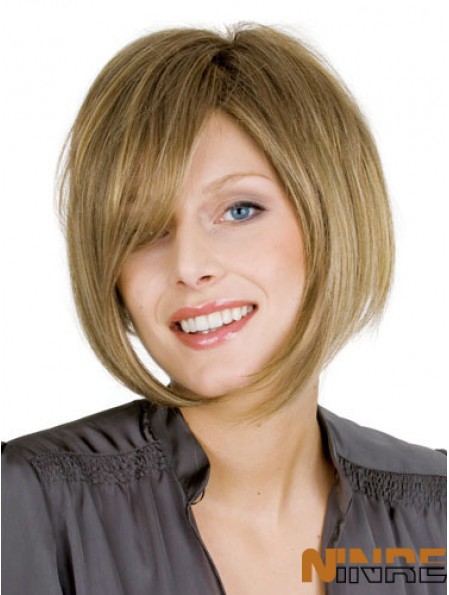100% de bobs droits noués à la main Longueur de menton 10 pouces Nouvelles perruques de cheveux humains