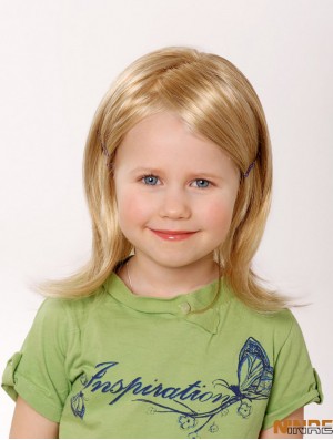 perruques cheveux humains blondes pour enfants