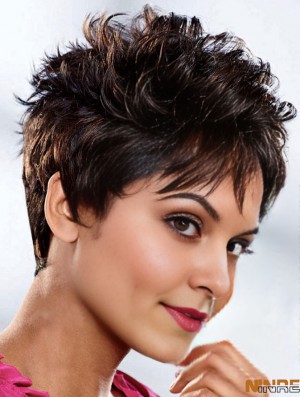 perruques afro-américaines bouclées couleur brune 