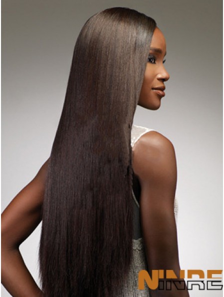 Perruques avant en dentelle marron 24 pouces pour femmes noires