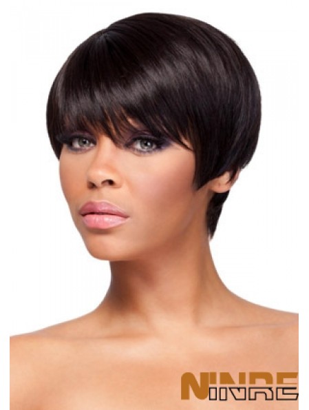 Boycuts coupés Auburn droites magnifiques perruques afro-américaines