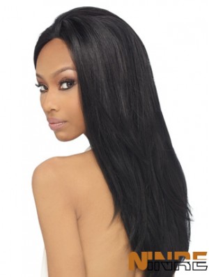 22 pouces perruques avant de lacet noir pour les femmes noires