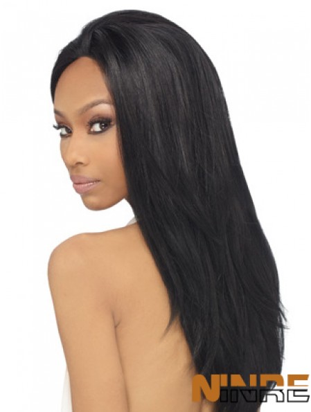22 pouces perruques avant de lacet noir pour les femmes noires