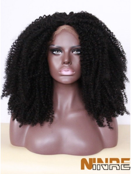 Perruques avant en dentelle noire de 18 pouces pour les femmes noires