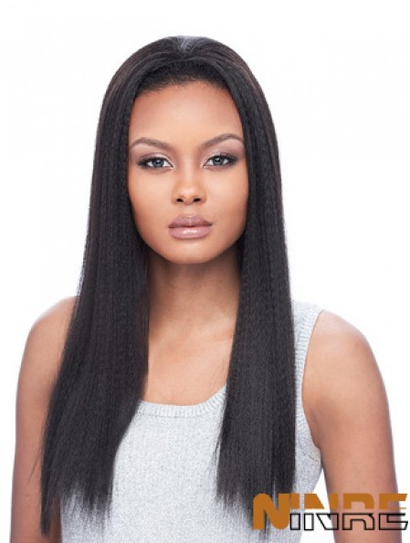 Perruques avant en dentelle noire de 20 pouces pour les femmes noires