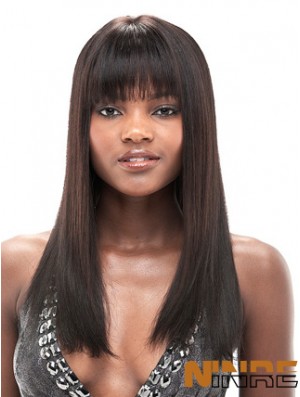 Perruques avant en dentelle noire de 18 pouces pour les femmes noires