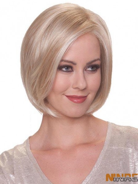 Perruques synthétiques courtes droites blondes en ligne