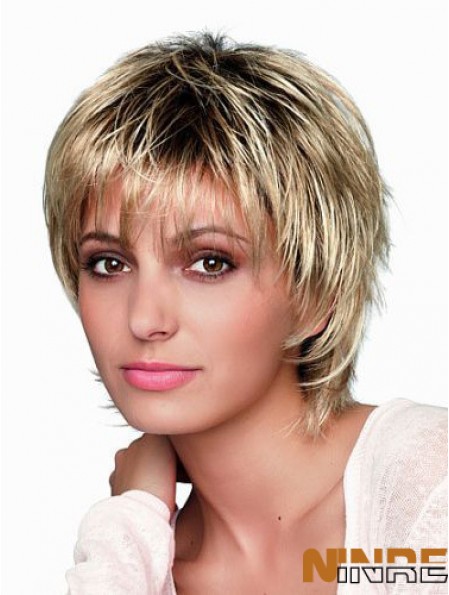 Perruques de Bob droites blondes courtes de 8 pouces