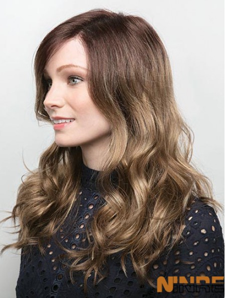 Blonde 16  inchsans frange longues perruques monofilament élégant