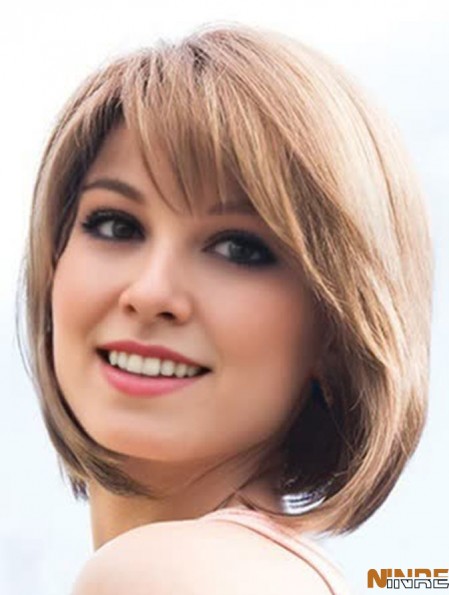 Monofilament Straight Bobs Chin Longueur Synthetic Custom Fit Perruque Maker