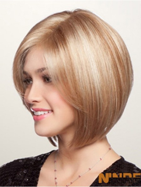 Perruques courtes en dentelle synthétique Bobs coupe la couleur blonde