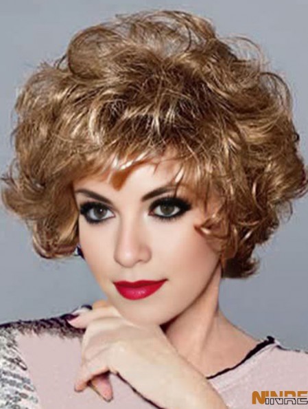 Curly Blonde Perfect Short Classic Perruques