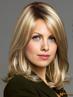 Perruques à la mode en dentelle blonde