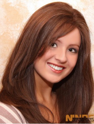 Great Auburn Straight avec Bangs longues perruques