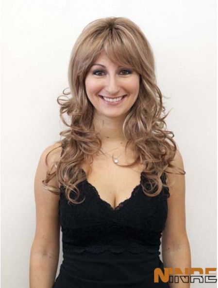 Wavy Layered Long Blonde New Lace Front Perruques