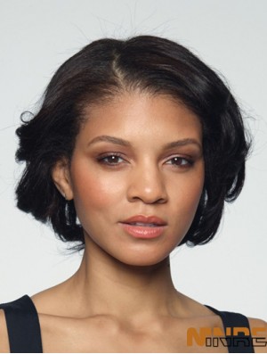 Wavy Layered 10 pouces Black Hairstyles Synthetic Wigs