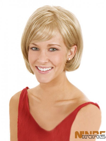 Lace Front Chin Longueur Straight Blonde Perruques Bob de haute qualité