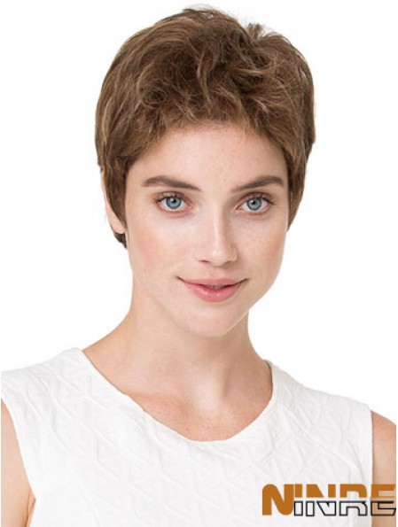 Perruques courtes ondulées blondes les moins chères de 6  inch