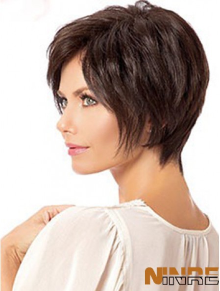 Boycuts droits 6  inchconçu court perruques