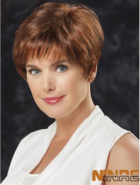 Straight With Bangs 6  inchFabulous Short Wigs