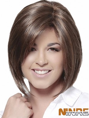 Bobs Brown Straight Chin Length 10  inchPerruques moyennes de haute qualité
