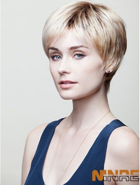 Boycuts droits 8  inchperruques courtes sans tracas