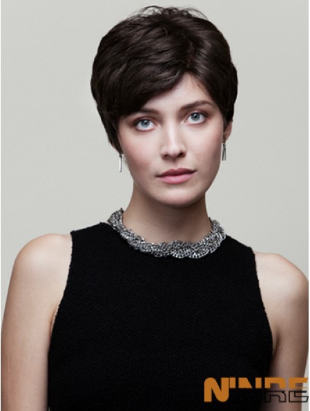 Ondulés Boycuts 6 pouces de mode perruques courtes