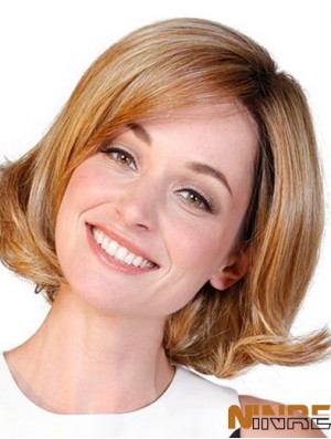 Synthétique Bobs Auburn Wavy 10 pouces femmes perruque moyenne