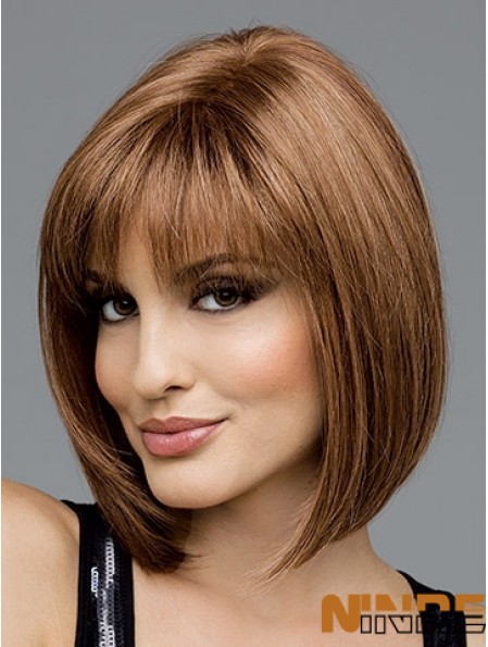 Longueur de menton synthétique Bob 12 pouces avec dessus en monofilament